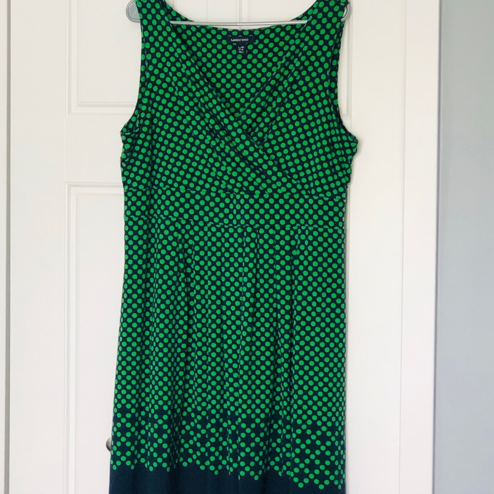 Lands End Polka dot dress